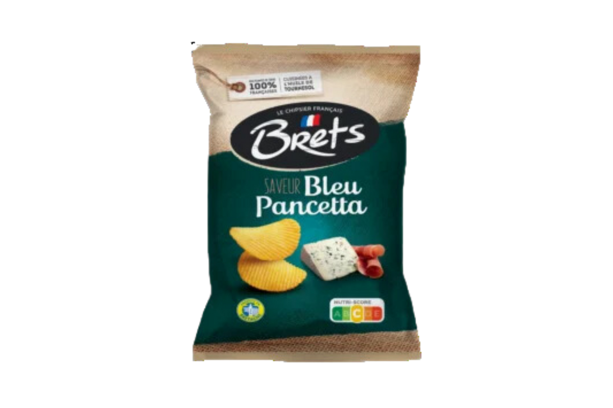Bret's Bleu Pancetta Crisps 125g