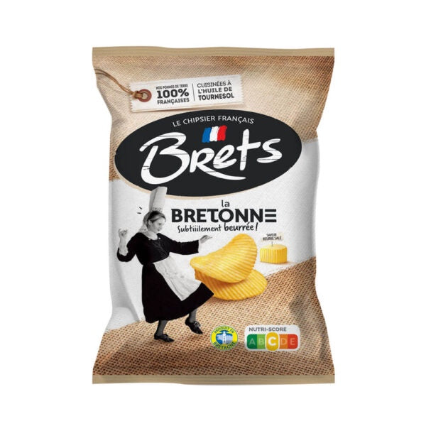 Bret's Salted French Butter Crisps 125g