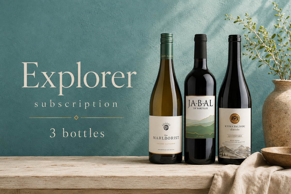 Explorer Wine Subscription: Three Bottles