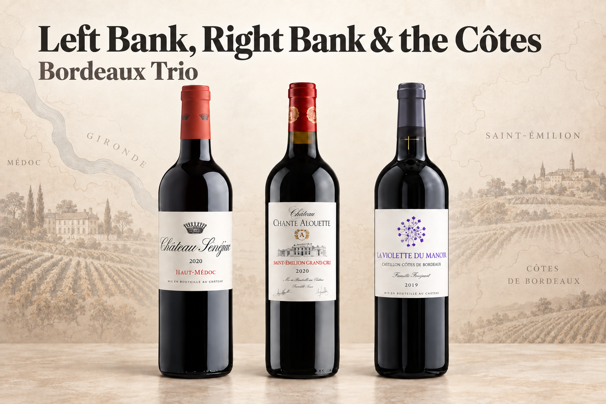 Bordeaux Trio: Left Bank, Right Bank &amp; the Côtes