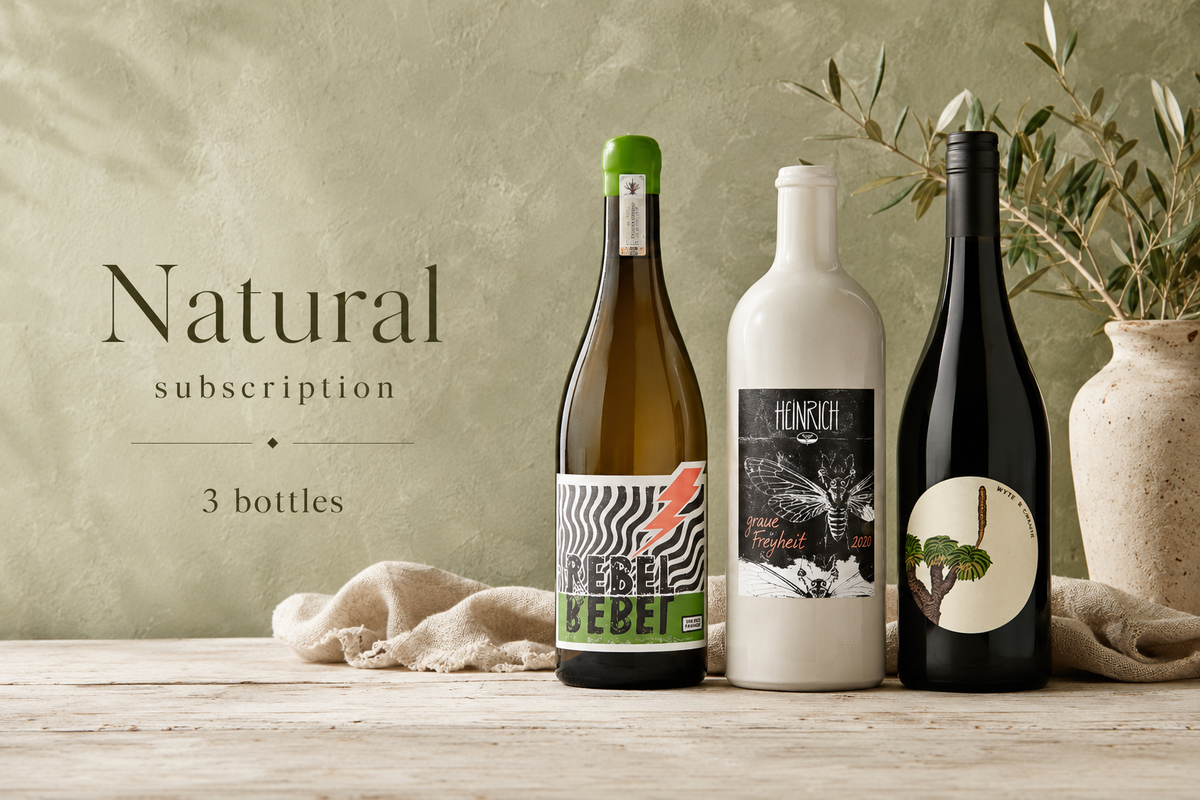 Natural Wine Subscription: Three Bottles