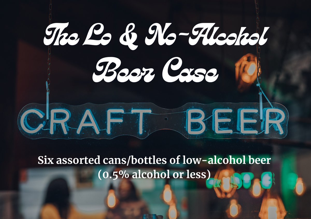 The Lo &amp; No Beer Case (6 cans/bottles)