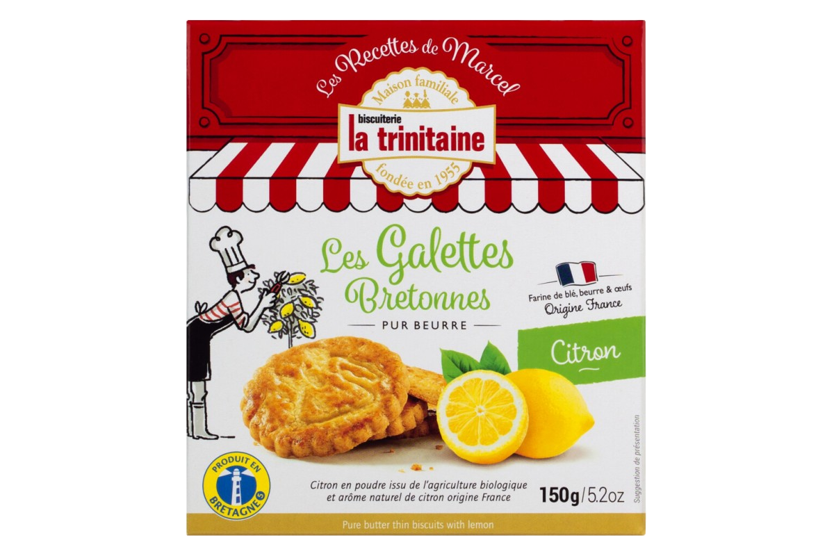 La Trinitaine Galettes Bretonnes Lemon 150g