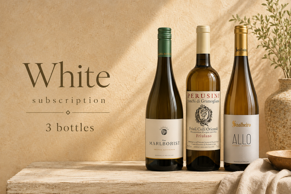 White Wine Subscription: Three Bottles