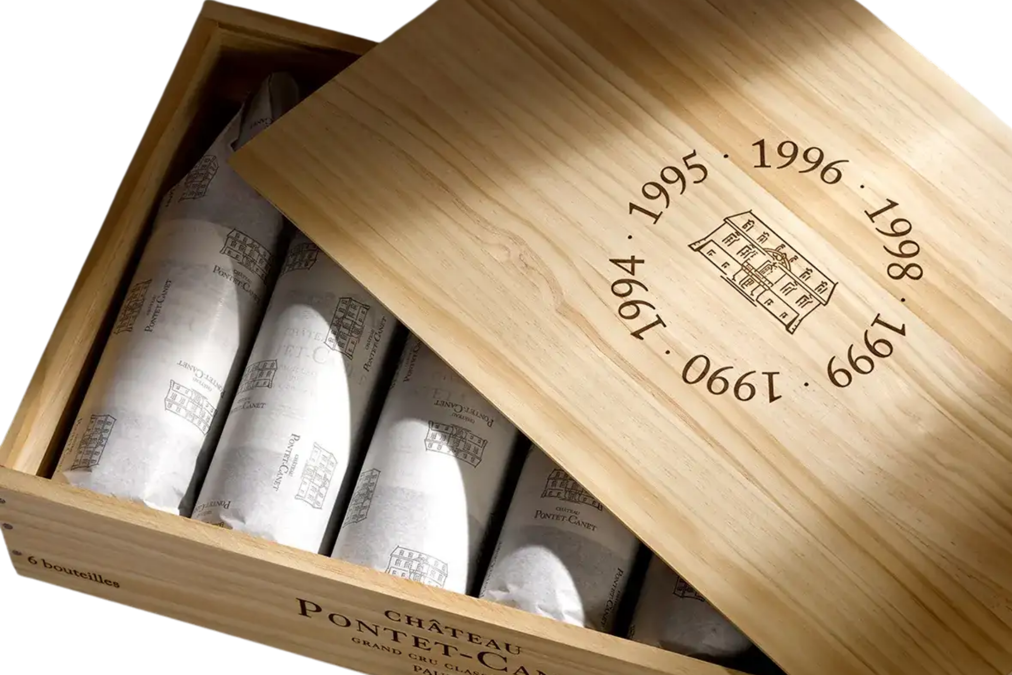 Château Pontet-Canet Pauillac Collection Case 1990 - 1999