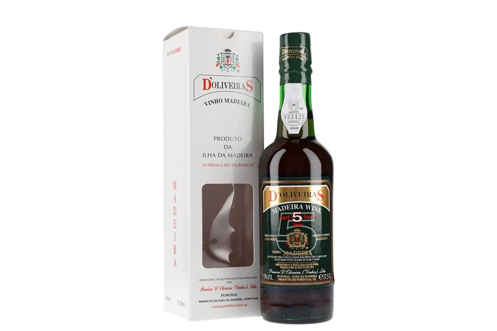 D'Oliveiras 5 Years Medium Dry Madeira NV 75cl