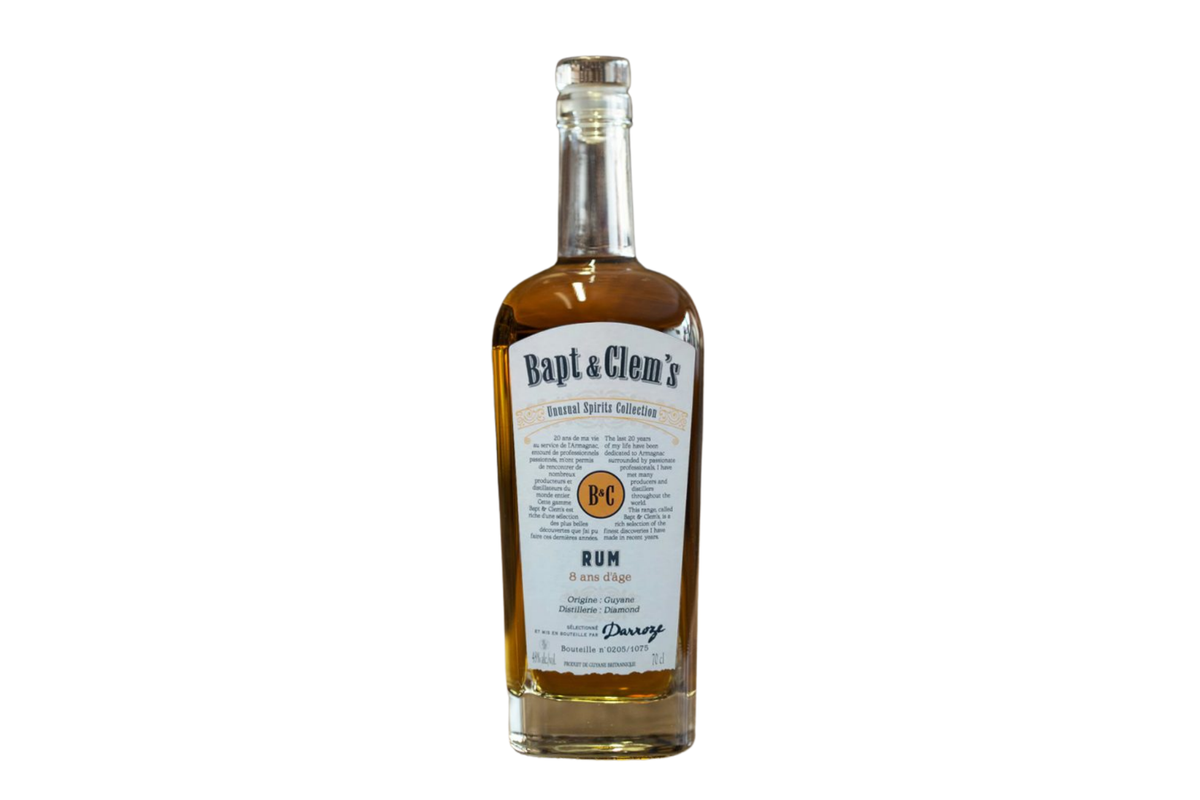 Bapt &amp; Clem's Diamond Guyana Traditionnal Rum 8 Year Old 48% 70cl