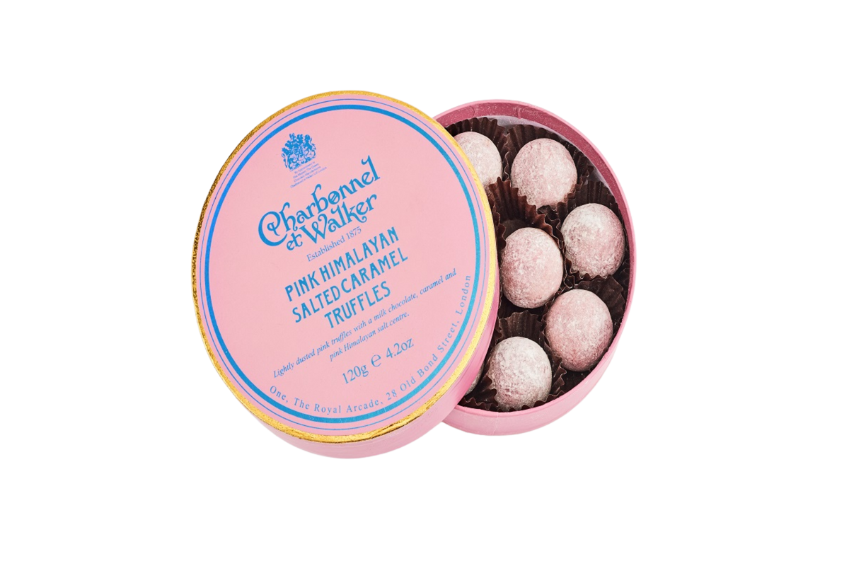 Charbonnel Pink Himalayan Salted Caramel Chocolate Truffles 120g