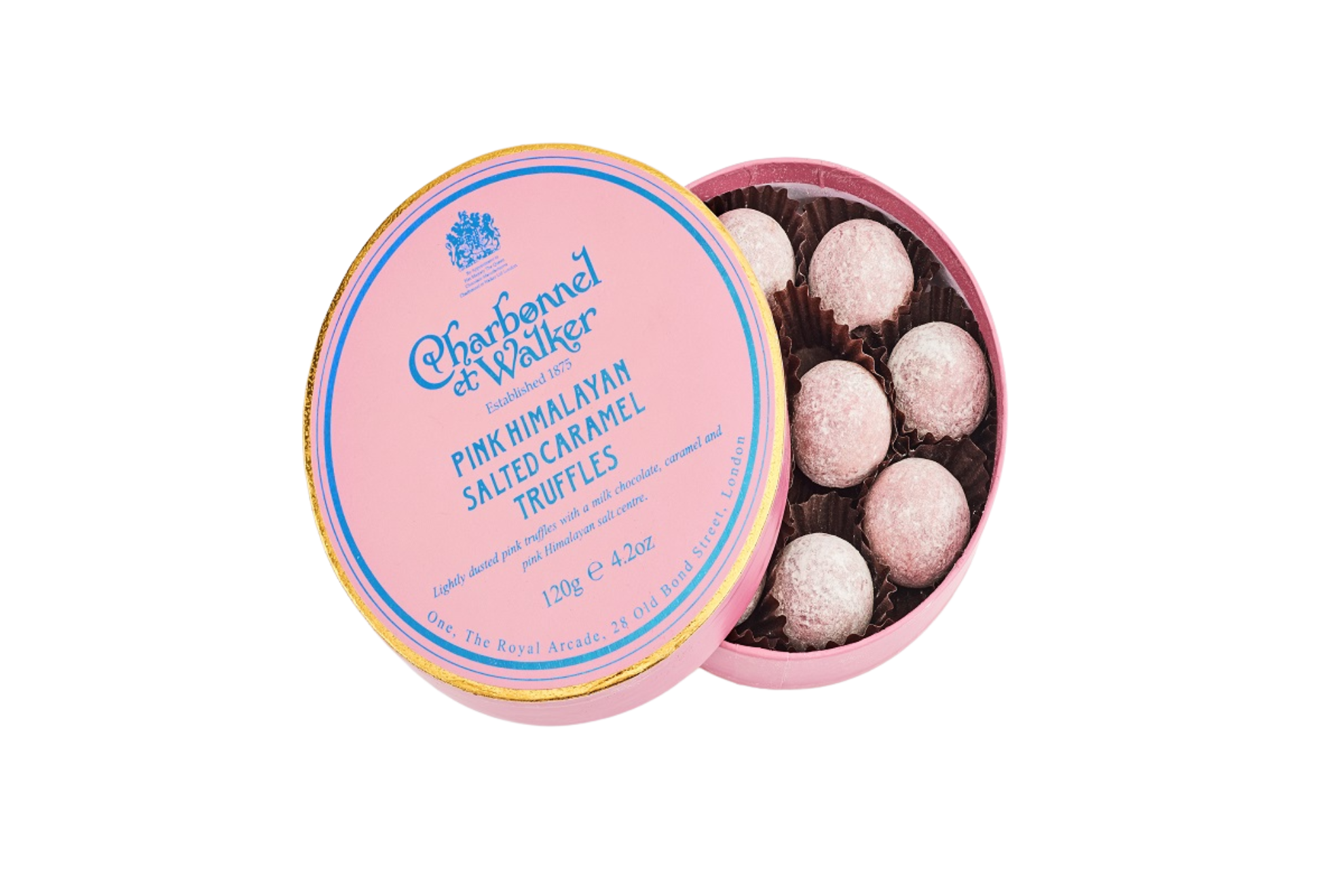 Charbonnel Pink Himalayan Salted Caramel Chocolate Truffles 120g