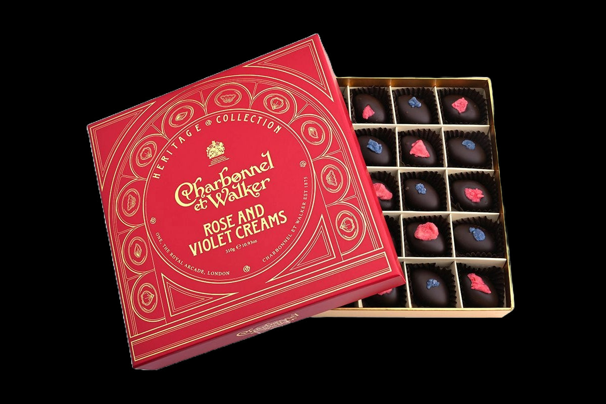 Charbonnel et Walker Heritage Collection - Rose and Violet Creams Chocolate Selection 200g