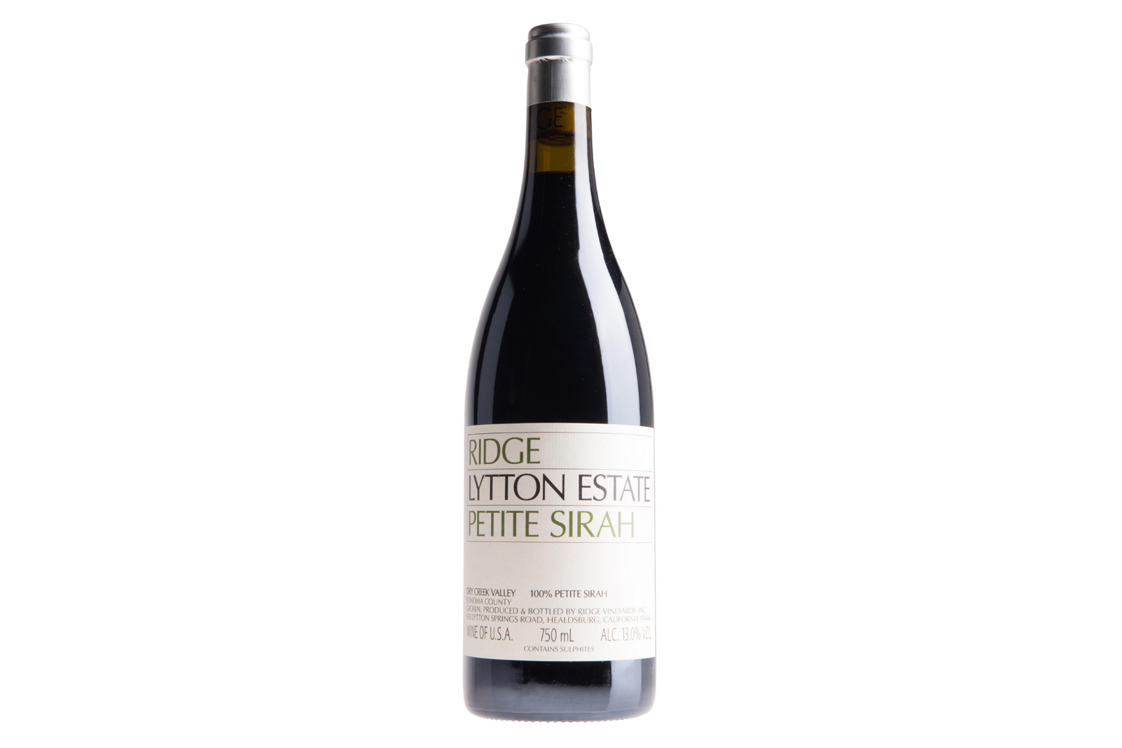 Ridge Vineyards Lytton Estate Petite Sirah 2020