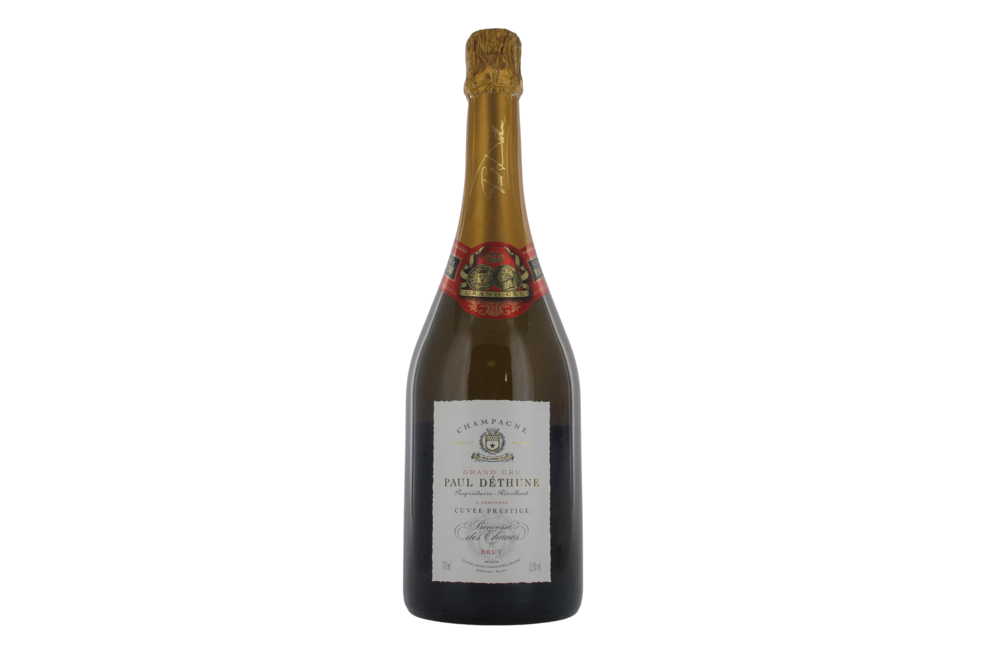 Paul Dethune Cuvee Prestige Princesse des Thunes Brut Champagne Grand Cru 'Ambonnay'