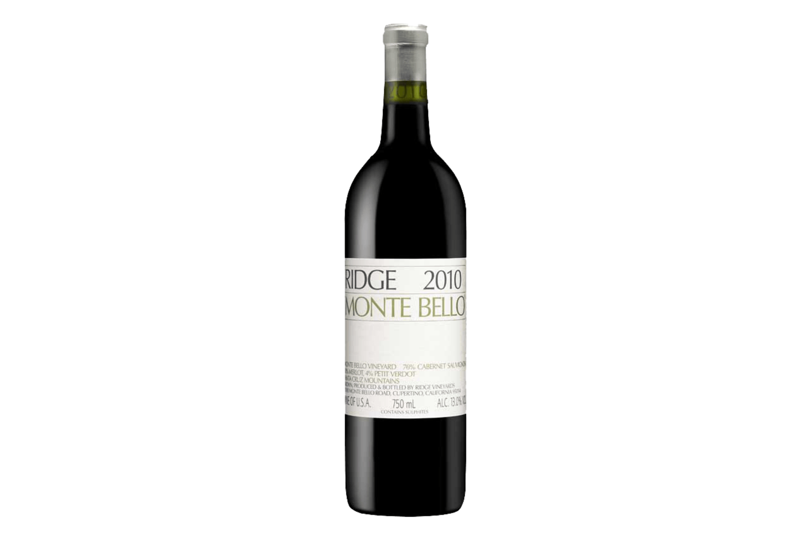 Ridge Vineyards Monte Bello Santa Cruz Mountains 2015